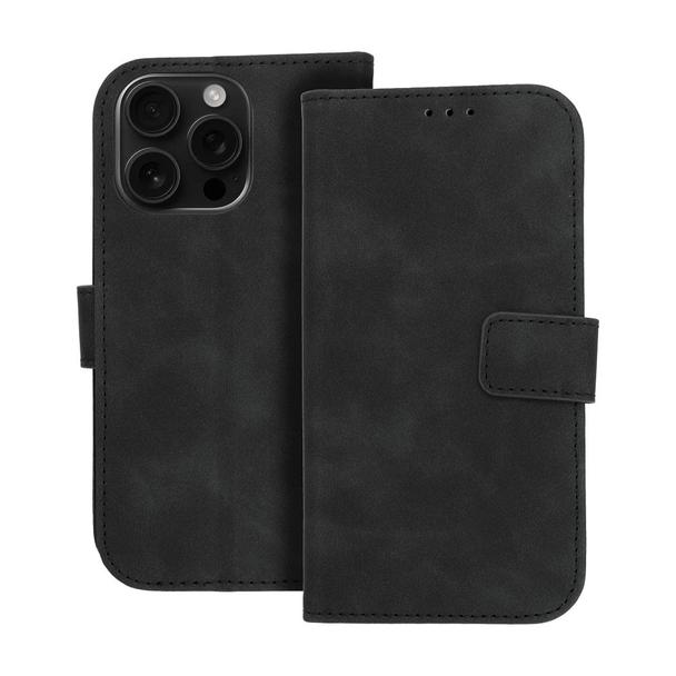Etui z klapką na iPhone 16 PRO Tender Book czarne