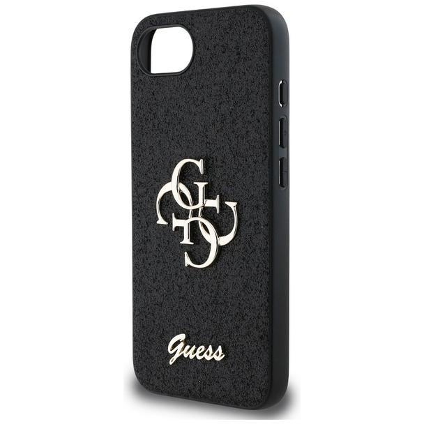 GUESS futerał do IPHONE 16e (SE 4 2025) GUHCPSE4HG4SGK (Fixed Glitter Big 4G) czarny