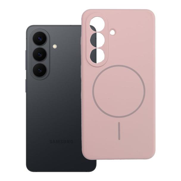 Futerał do Samsung S26 Silicone 2mm zgodny z MagSafe pudrowy róż