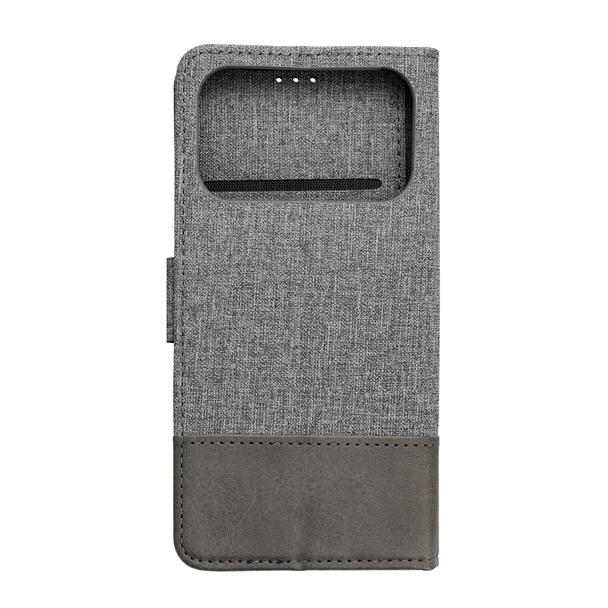 Etui z klapką na iPhone 17 PRO Gomma Book szare