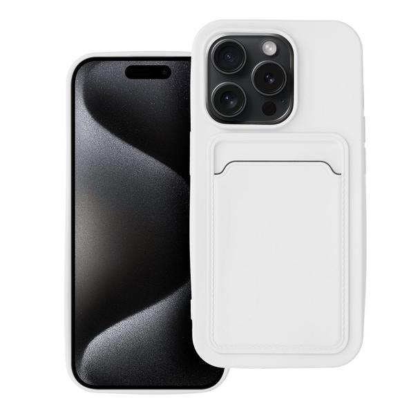 Futerał do iPhone 15 PRO Card Case biały