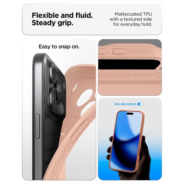 SPIGEN futerał LIQUID AIR do IPHONE 18 Pro Max / 17 Pro Max rose titanium
