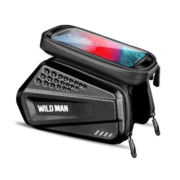 WILDMAN sakwa rowerowa na ramę na zamek 1,2L (4"-7") ES6 czarna