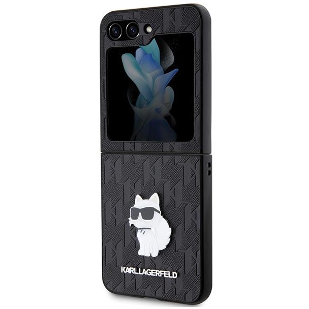 KARL LAGERFELD futerał do SAMSUNG Z FLIP 5 KLHCZF5SAPCHNPK (Saffiano Mono Choupette PIN) czarny