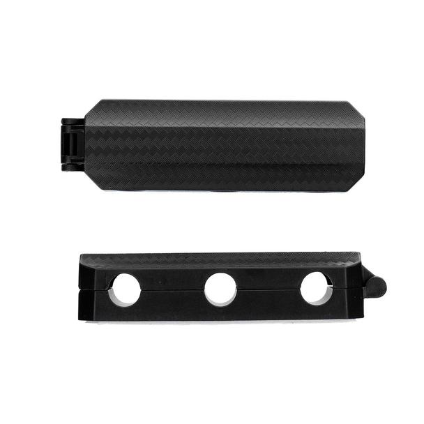 Organizer magnetyczny samoprzylepny Blue Star PJ-OCZ5 na 3 kable - czarny (2 szt.)