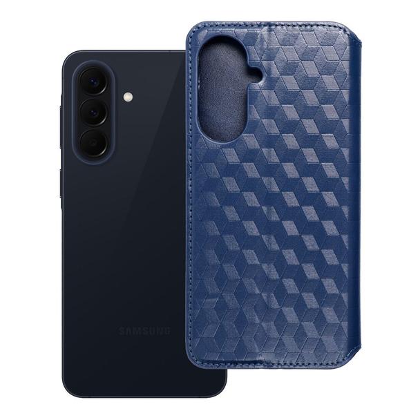 Etui z klapką na Samsung A37 Cubic Book niebieskie