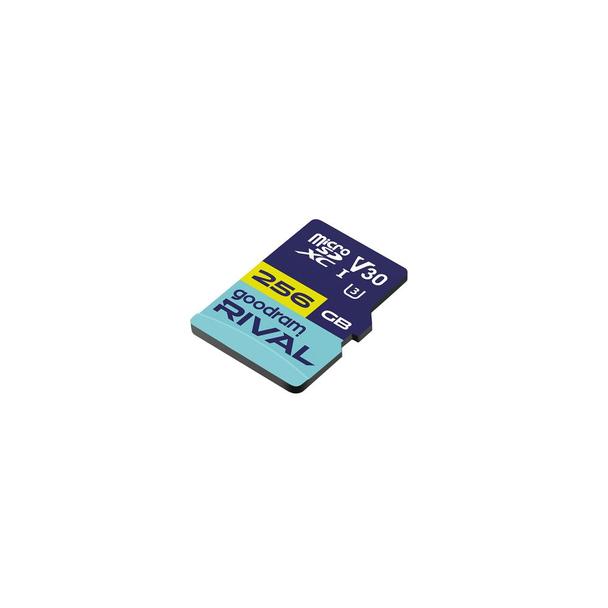 GOODRAM RIVAL Karta pamięci microSD 256GB 100MB/s class 10 UHS-I U3 V30 z adapterem SD