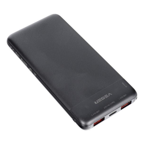 Powerbank Veger A11S (W1133) PD QC3.0 2A 20W 10000 mAh czarny