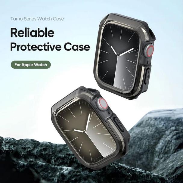 DUX DUCIS futerał TAMO do Apple Watch serii 10 46 mm transparentny z czarnym