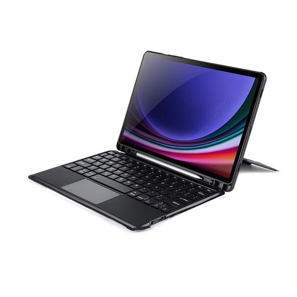 DUX DUCIS etui DK składane z klawiaturą bezprzewodową do SAMSUNG Tab S9/S9FE/S10FE czarne