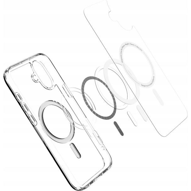 SPIGEN futerał ULTRA HYBRID MAG kompatybilny z MagSafe do IPHONE 16 white