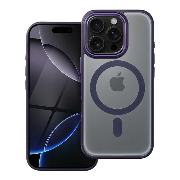 Futerał do iPhone 16 PRO Matte Mag Cover zgodny z MagSafe fioletowy