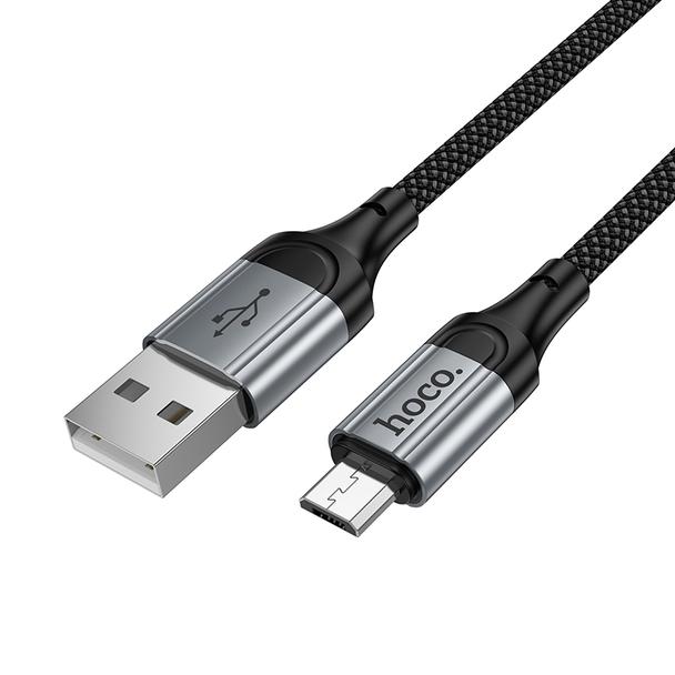 Kabel USB A do Micro USB Hoco 2,4A 1,5 m X121 czarny