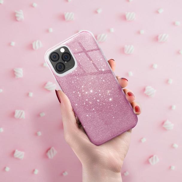 Futerał do iPhone 13 Shining różowy