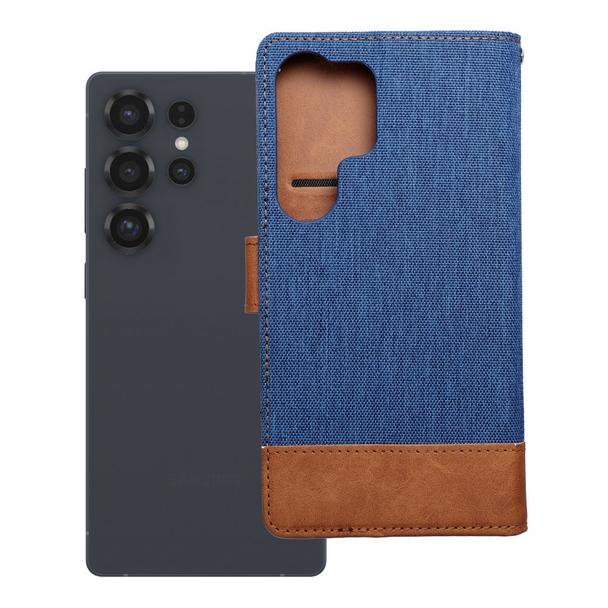 Etui z klapką na Samsung S25 ULTRA Jeans Book niebieskie
