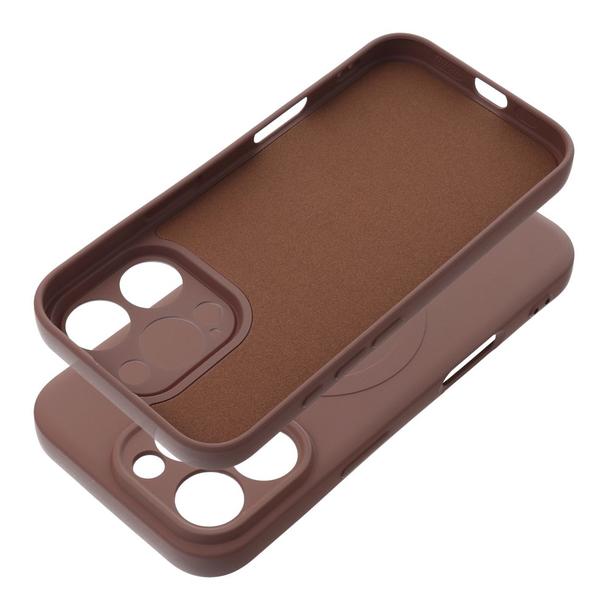 Futerał do iPhone 17 PRO Silicone Mag Cover zgodny z MagSafe brązowy