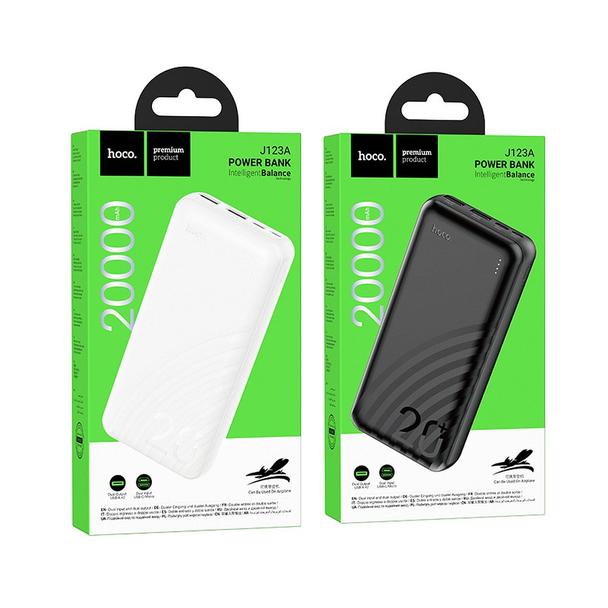 HOCO powerbank 20000 mAh 2A J123A czarny