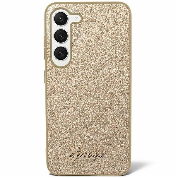 GUESS futerał do SAMSUNG S24 GUHCS24SHGGSHD (Glitter Script) złoty