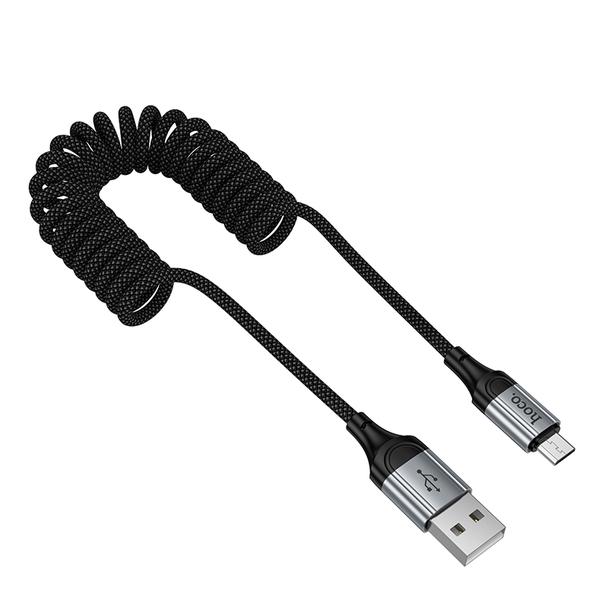 Kabel USB A do Micro USB Hoco 2,4A 1,5 m X121 czarny