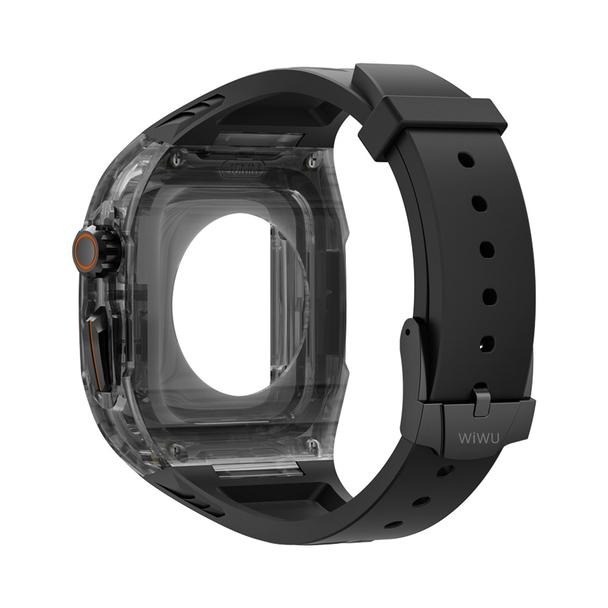 WiWU - Pasek do smartwatcha Wi-WB014 2w1 Armor Watch Band 49mm - czarny