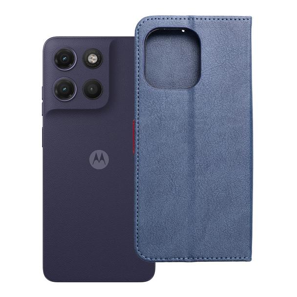 Etui z klapką na Motorola G17 Split Book granatowo-czerwone