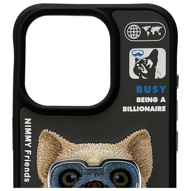 NIMMY futerał COOL&CUTE 2.0 Dog do IPHONE 15 Pro Max czarny