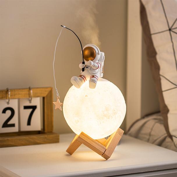Lampka nocna / nawilżacz powietrza ASTRONAUTA Art Deco siedzący (wzór 5) AFSH