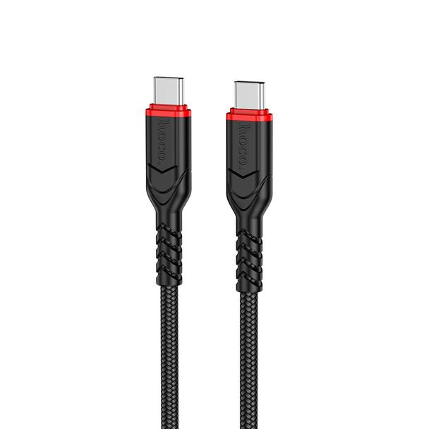 Kabel USB C do USB C Hoco 3A 60W 3 m X59 czarny