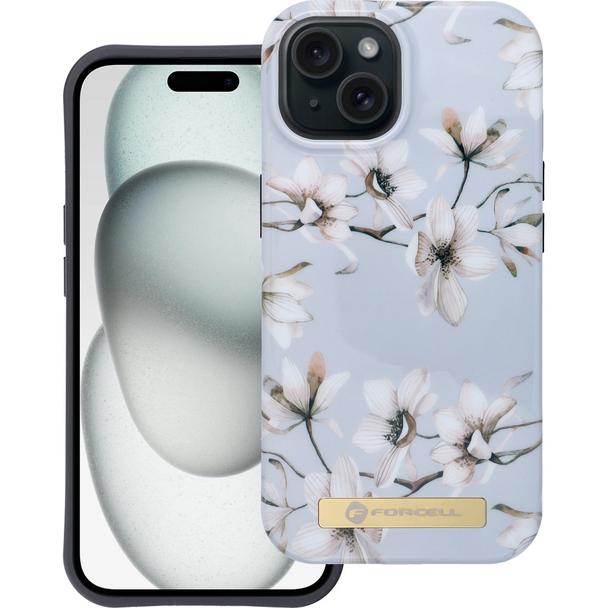 Etui na iPhone 15 Forcell F-Protect Mirage zgodny z MagSafe spring flowers