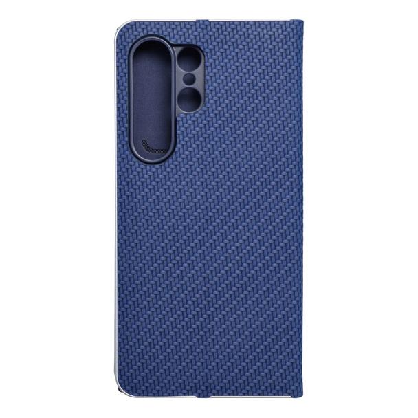 Etui z klapką na Samsung S24 ULTRA Luna Book Carbon niebieskie