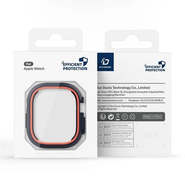 DUX DUCIS futerał BAMO do Apple Watch Ultra / Ultra 2 49 mm czarno pomarańczowy