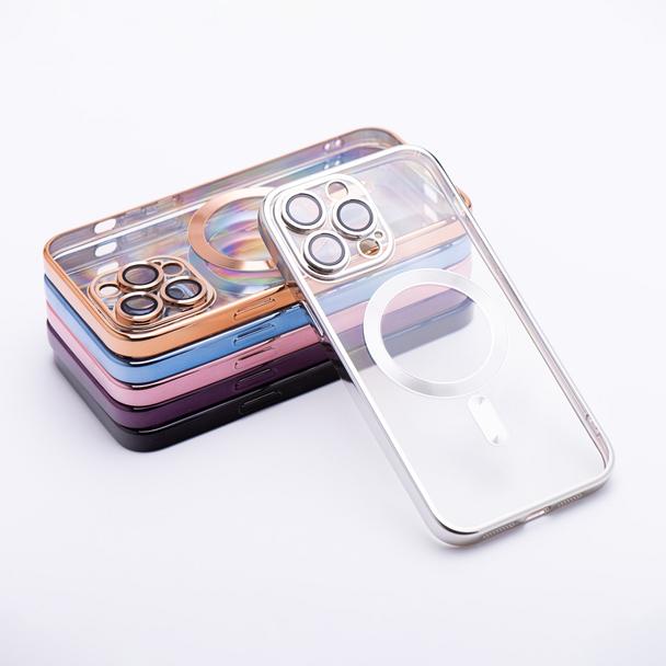Etui na iPhone 18 Pro / 17 Pro Electro Mag Cover zgodne z MagSafe srebrne