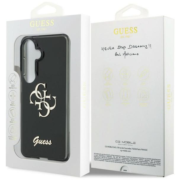 GUESS futerał do SAMSUNG S26 GUHCS26S5HC4MLSK (IML Big Metal 4G and Script) czarny