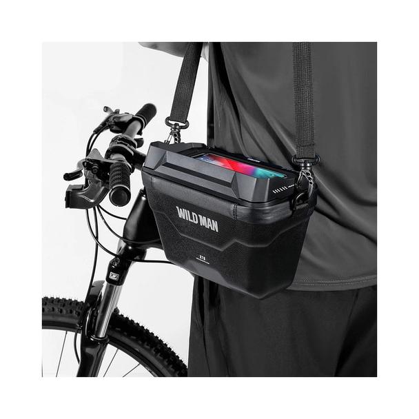 WILDMAN sakwa rowerowa na kierownicę na zamek XT8 3L czarna