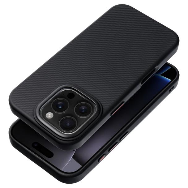 Etui na iPhone 16 Carbon Elite Mag Cover zgodny z MagSafe czarny