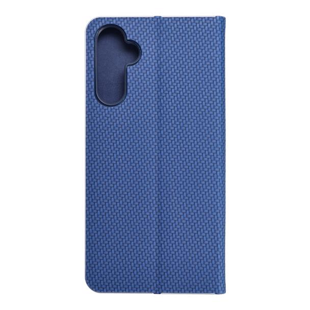 Etui z klapką na Samsung A34 5G Luna Book Carbon niebieskie