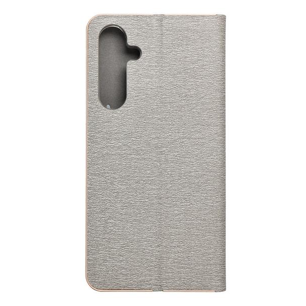 Etui z klapką na Samsung A35 5G Luna Book Gold srebrne