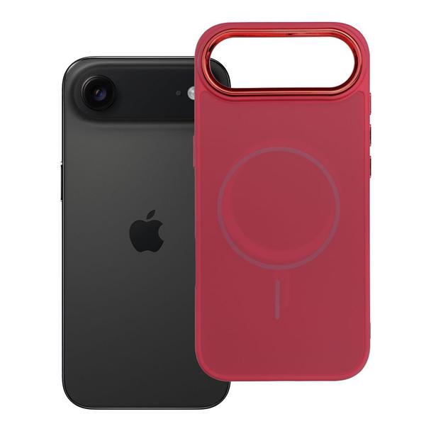 Etui na iPhone 17 AIR Frame Mag Cover zgodne z MagSafe magenta