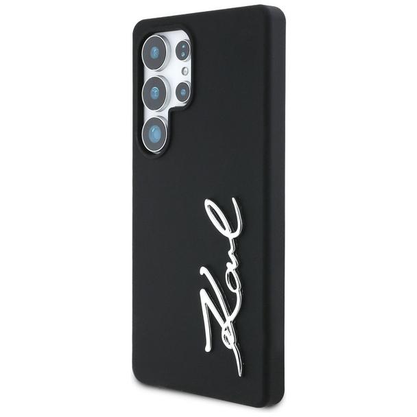 KARL LAGERFELD futerał do SAMSUNG S25 Ultra KLHCS25LSCMSMVK (Silicone Sign Metal Logo) czarny