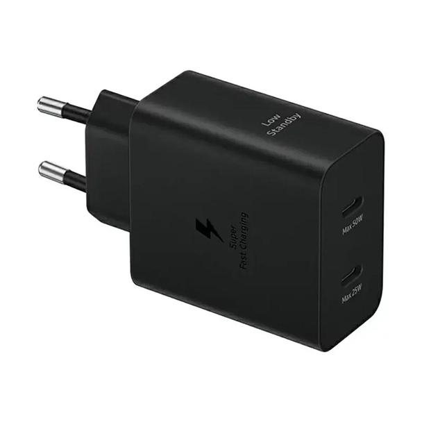 SAMSUNG oryginalna ładowarka sieciowa Typ C + kabel Typ C do Typ C PD 3A 50W EP-T5020XBEGEU czarna blister