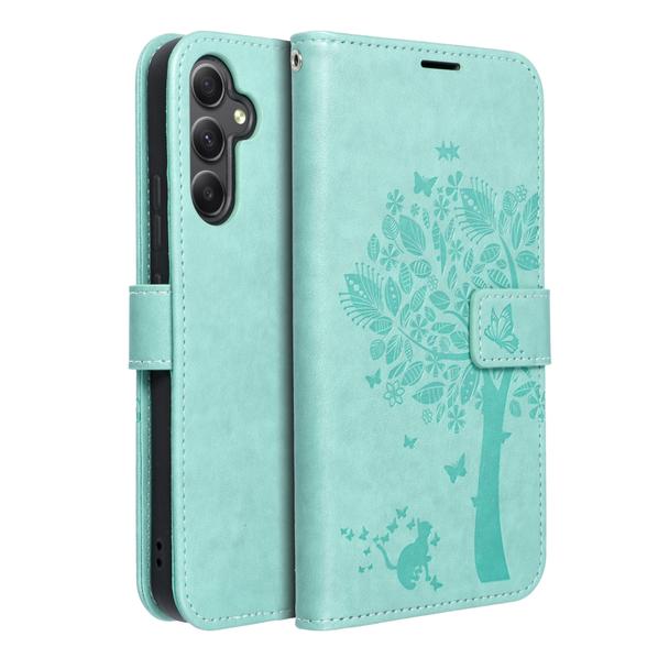 Etui z klapką na Samsung A34 5G Mezzo Book drzewo zielone
