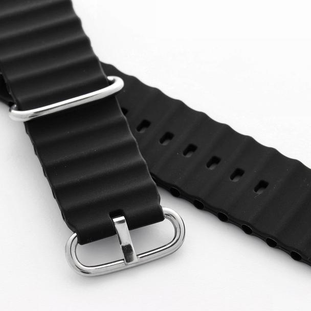 Pasek do zegarka 22 mm Titmo Strap S2 silicone czarny