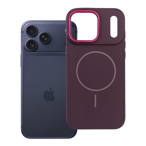 Futerał do iPhone 17 PRO MAX Frame Mag Cover zgodny z MagSafe fioletowy