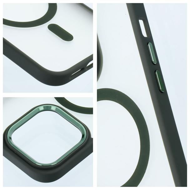 Futerał MATTE MAG COVER kompatybilny z MagSafe do IPHONE 14 Pro zielony