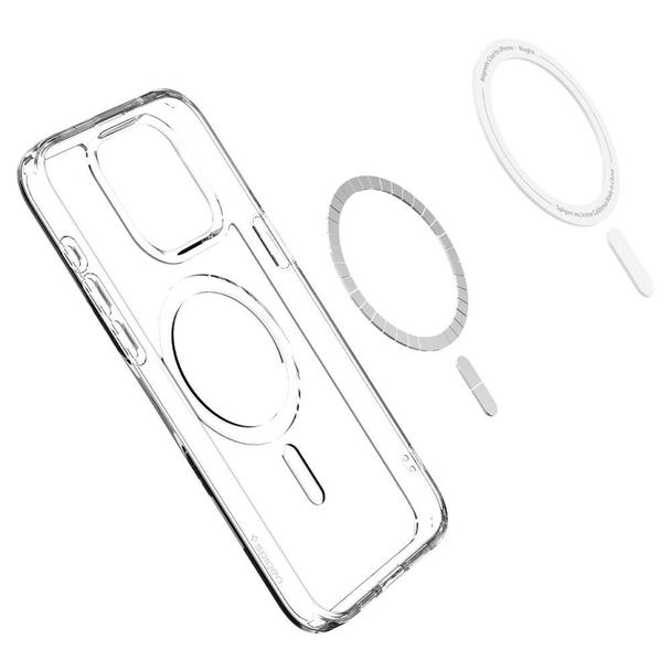 SPIGEN futerał ULTRA HYBRID MAG kompatybilny z MagSafe do IPHONE 15 Pro white
