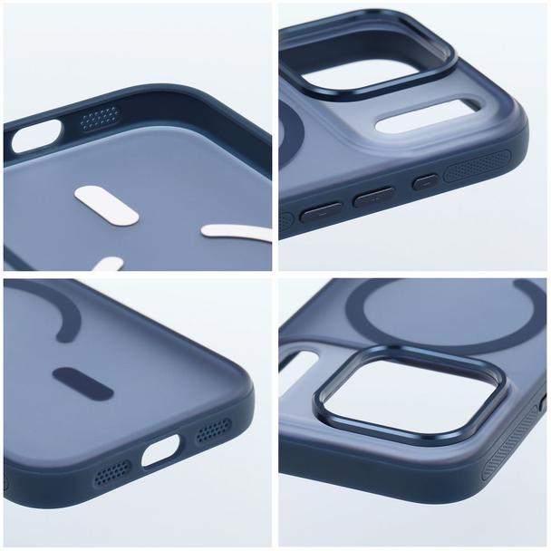 Etui na iPhone 18 Pro / 17 Pro Flexline Mag Cover zgodne z MagSafe granatowe