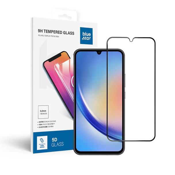 Szkło hartowane 5D do Samsung A34 5G (full glue / case friendly) Blue Star czarne