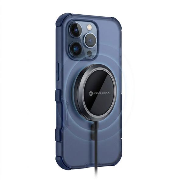 Etui na iPhone 16 PRO Forcell F-Protect BumperX Premium zgodne z MagSafe granatowe 0INT