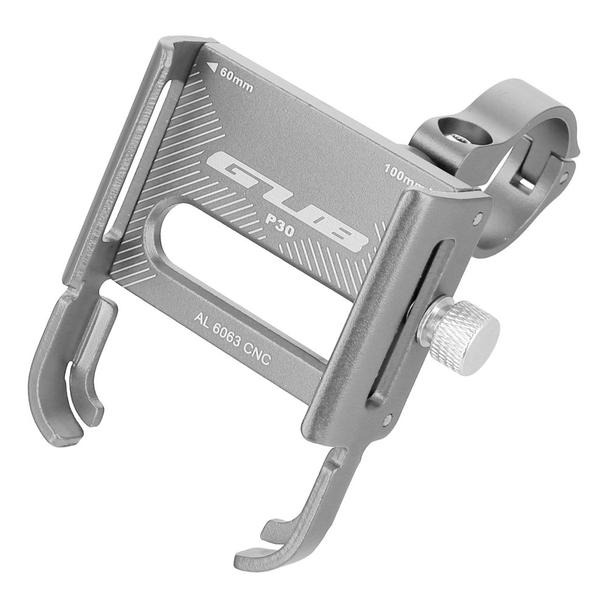 GUB uchwyt rowerowy na kierownicę P30 Aluminium srebrny