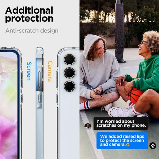 SPIGEN futerał ULTRA HYBRID do SAMSUNG A35 5G transparent